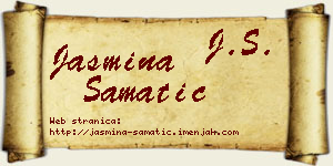 Jasmina Šamatić vizit kartica